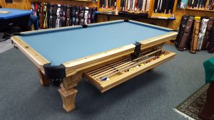 Hampton shown in Solid Hickory with Cue Drawer